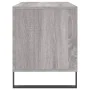 Plywood gray Sonoma record storage unit 100x38x48cm by vidaXL, CD and DVD storage - Ref: Foro24-831762, Price: 75,60 €, Disco...