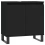 Badezimmerschrank aus Holzwerkstoff schwarz 58x33x60 cm von vidaXL, Badezimmerwaschtische - Ref: Foro24-831589, Preis: 54,28 ...