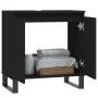 Badezimmerschrank aus Holzwerkstoff schwarz 58x33x60 cm von vidaXL, Badezimmerwaschtische - Ref: Foro24-831589, Preis: 54,28 ...