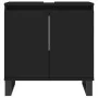 Badezimmerschrank aus Holzwerkstoff schwarz 58x33x60 cm von vidaXL, Badezimmerwaschtische - Ref: Foro24-831589, Preis: 54,28 ...