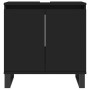 Engineered wood black bathroom cabinet 58x33x60 cm by vidaXL, bathroom vanities - Ref: Foro24-831589, Price: 55,36 €, Discoun...