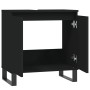Engineered wood black bathroom cabinet 58x33x60 cm by vidaXL, bathroom vanities - Ref: Foro24-831589, Price: 55,36 €, Discoun...
