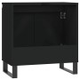 Engineered wood black bathroom cabinet 58x33x60 cm by vidaXL, bathroom vanities - Ref: Foro24-831589, Price: 55,36 €, Discoun...