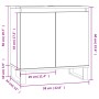 Engineered wood black bathroom cabinet 58x33x60 cm by vidaXL, bathroom vanities - Ref: Foro24-831589, Price: 55,36 €, Discoun...