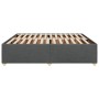 Cama sin colchón de tela gris oscuro 180x200 cm