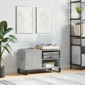 Concrete gray engineered wood disc cabinet 85x38x48 cm by vidaXL, CD and DVD storage - Ref: Foro24-831712, Price: 51,65 €, Di...