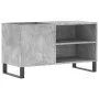 Concrete gray engineered wood disc cabinet 85x38x48 cm by vidaXL, CD and DVD storage - Ref: Foro24-831712, Price: 50,90 €, Di...