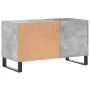 Concrete gray engineered wood disc cabinet 85x38x48 cm by vidaXL, CD and DVD storage - Ref: Foro24-831712, Price: 50,90 €, Di...