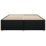 Cama sin colchón tela negro 180x200 cm