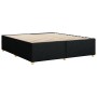 Cama sin colchón tela negro 180x200 cm