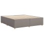 Cama sin colchón tela gris taupe 180x200 cm