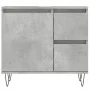 Concrete gray plywood bathroom cabinet 65x33x60 cm by vidaXL, bathroom vanities - Ref: Foro24-831608, Price: 62,50 €, Discoun...