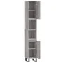 Badezimmerschrank aus grauem Sonoma-Sperrholz, 30 x 30 x 190 cm von vidaXL, Badezimmerwaschtische - Ref: Foro24-831546, Preis...