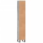 Armario de baño madera contrachapada gris Sonoma 30x30x190 cm
