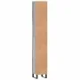 Armario de baño madera contrachapada gris Sonoma 30x30x190 cm de vidaXL, Tocadores de baño - Ref: Foro24-831546, Precio: 93,9...