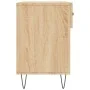 Banco zapatero madera de ingeniería roble Sonoma 102x35x55 cm de vidaXL, Zapateros y organizadores de calzado - Ref: Foro24-8...