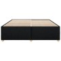 Cama sin colchón tela negro 200x200 cm