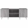 Mueble para discos madera contrachapada gris sonoma 121x38x48cm de vidaXL, Almacenamiento para CD y DVD - Ref: Foro24-831682,...