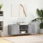 Schallplattenschrank aus grauem Sonoma-Sperrholz, 121 x 38 x 48 cm von vidaXL, CD- und DVD-Speicher - Ref: Foro24-831674, Pre...