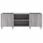 Schallplattenschrank aus grauem Sonoma-Sperrholz, 121 x 38 x 48 cm von vidaXL, CD- und DVD-Speicher - Ref: Foro24-831674, Pre...