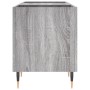 Sonoma gray plywood record cabinet 121x38x48cm by vidaXL, CD and DVD storage - Ref: Foro24-831674, Price: 76,97 €, Discount: %