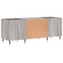 Sonoma gray plywood record cabinet 121x38x48cm by vidaXL, CD and DVD storage - Ref: Foro24-831674, Price: 76,97 €, Discount: %