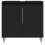 Armario de baño madera de ingeniería negro 58x33x60 cm de vidaXL, Tocadores de baño - Ref: Foro24-831573, Precio: 48,50 €, De...