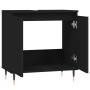 Armario de baño madera de ingeniería negro 58x33x60 cm de vidaXL, Tocadores de baño - Ref: Foro24-831573, Precio: 48,50 €, De...