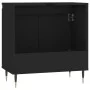 Armario de baño madera de ingeniería negro 58x33x60 cm de vidaXL, Tocadores de baño - Ref: Foro24-831573, Precio: 48,50 €, De...