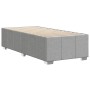 Estructura de cama sin colchón tela gris claro 80x200 cm