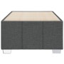 Estructura de cama sin colchón tela gris oscuro 80x200 cm