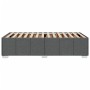 Estructura de cama sin colchón tela gris oscuro 80x200 cm
