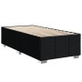 Estructura de cama sin colchón tela negro 80x200 cm