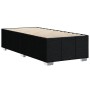 Estructura de cama sin colchón tela negro 80x200 cm