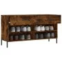 Shoe bench engineered wood smoked oak 102x35x55 cm by vidaXL, Shoe racks and shoe organizers - Ref: Foro24-829753, Price: 58,...