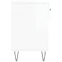 Glossy white engineered wood shoe bench 102x35x55 cm by vidaXL, Shoe racks and shoe organizers - Ref: Foro24-829734, Price: 5...