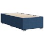 Estructura de cama sin colchón tela azul 80x200 cm