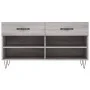 Engineered wood gray Sonoma shoemaker bench 102x35x55 cm by vidaXL, Shoe racks and shoe organizers - Ref: Foro24-829738, Pric...