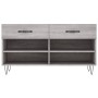 Sonoma graue Schuhbank aus Holzwerkstoff 102x35x55 cm von vidaXL, Schuhregale und Schuhorganisatoren - Ref: Foro24-829738, Pr...