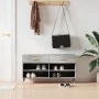 Sonoma gray engineered wood shoe bench 102x35x55 cm by vidaXL, Shoe racks and shoe organizers - Ref: Foro24-829722, Price: 54...