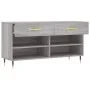 Sonoma graue Schuhbank aus Holzwerkstoff, 102 x 35 x 55 cm von vidaXL, Schuhregale und Schuhorganisatoren - Ref: Foro24-82972...