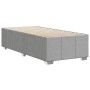 Estructura de cama sin colchón tela gris claro 90x200 cm