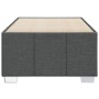 Estructura de cama sin colchón tela gris oscuro 90x200 cm