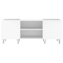 Weißer Plattenschrank aus Sperrholz, 121 x 38 x 48 cm von vidaXL, CD- und DVD-Speicher - Ref: Foro24-831676, Preis: 75,44 €, ...