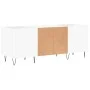Mueble para discos madera contrachapada blanco 121x38x48 cm de vidaXL, Almacenamiento para CD y DVD - Ref: Foro24-831676, Pre...