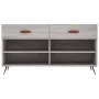 Sonoma gray engineered wood shoe bench 102x35x55 cm by vidaXL, Shoe racks and shoe organizers - Ref: Foro24-829714, Price: 54...