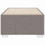 Estructura de cama sin colchón tela taupe 90x200 cm