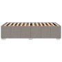 Estructura de cama sin colchón tela taupe 90x200 cm