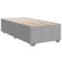 Estructura de cama sin colchón tela gris claro 90x200 cm