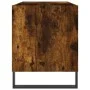 Smoked oak engineered wood record cabinet 85x38x48 cm by vidaXL, CD and DVD storage - Ref: Foro24-831713, Price: 51,61 €, Dis...